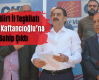 CHP Siirt İl Teşkilatı Canan Kaftancıoğlu’na Sahip Çıktı