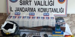 JANDARMA OPERASYONUNDA KAÇAKÇININ EVİNDEN BAKIN NE ÇIKTI