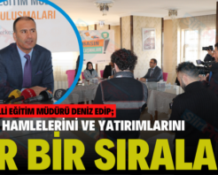 SİİRT’TE EĞİTİM HAMLELERİNİ VE YATIRIM PROGRAMLARINI BİR BİR SIRALADI
