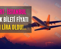 Siirt- İstanbul Uçak Bileti Fiyatı Bin Lira Oldu!..