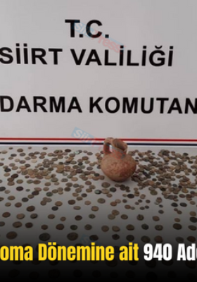Siirt’te Bizans ve Roma Dönemine ait 940 Adet Obje Ele Geçirildi