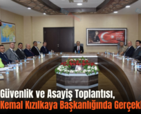 Siirt’te Güvenlik ve Asayiş Toplantısı, Vali Dr. Kemal Kızılkaya Başkanlığında Gerçekleştirildi