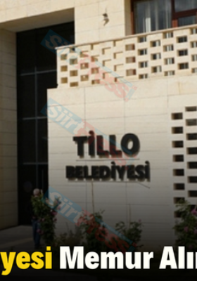 Tillo Belediyesi Memur Alımı Yapıyor!