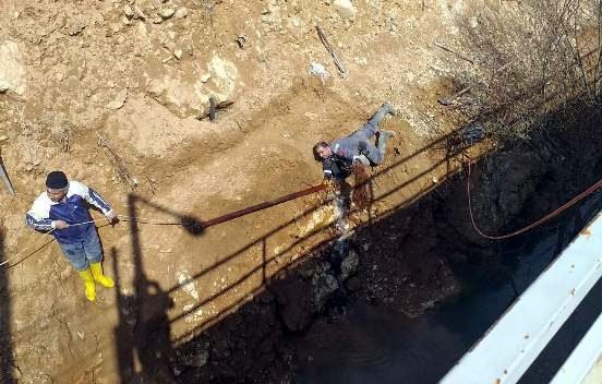 Siirt’te aşırı yağışlardan dolayı 11 köyü besleyen Zarova grup içme