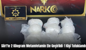 Siirt’te 2 Kilogram Metamfetamin Ele Geçirildi: 1 Kişi Tutuklandı