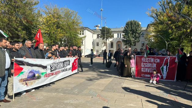 Siirt’ten Adana’daki ABD Üssüne ‘Filistin İçin Özgürlük’ Konvoyu