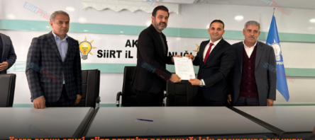 ÖMER FARUK SEVGİ, SİİRT BELEDİYE BAŞKANLIĞI İÇİN BAŞVURUDA BULUNDU