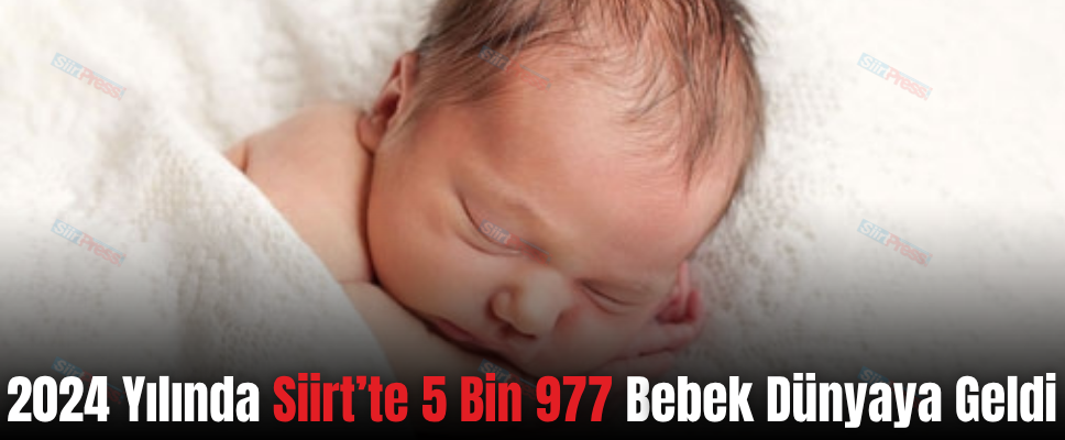 2024 Yılında Siirt’te 5 Bin 977 Bebek Dünyaya Geldi