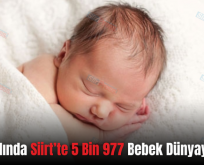 2024 Yılında Siirt’te 5 Bin 977 Bebek Dünyaya Geldi