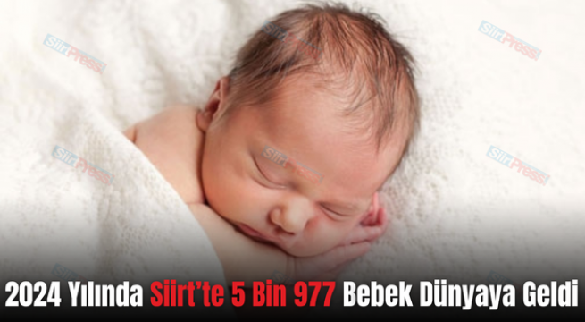 2024 Yılında Siirt’te 5 Bin 977 Bebek Dünyaya Geldi