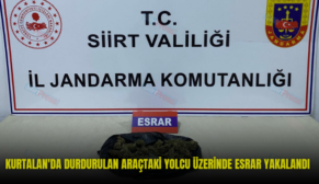 KURTALAN’DA DURDURULAN ARAÇTAKİ YOLCU ÜZERİNDE ESRAR YAKALANDI