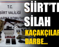 SİİRT’TE SİLAH KAÇAKÇILARINA DARBE…