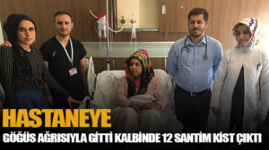 Siirt’te göğüs ağrısı şikâyetiyle hastaneye başvuran bir hasta ilk kez