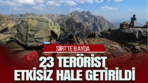Siirt İl Jandarma Komutanlığı ekipleri, terör örgütü PKK’ya 8 ayda