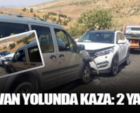 ŞİRVAN YOLUNDA KAZA: 2 YARALI