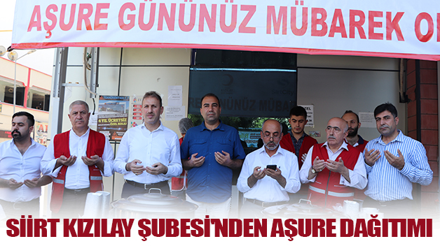 SİİRT KIZILAY ŞUBESİ’NDEN AŞURE DAĞITIMI