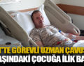 SİİRT’TE GÖREVLİ UZMAN ÇAVUŞTAN 12 YAŞINDAKİ ÇOCUĞA İLİK BAĞIŞI