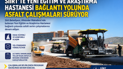 Siirt Belediyesi tarafından kent genelinde sürdürülen asfaltlama çalışmaları kapsamında, Afetevler