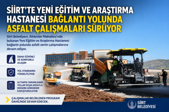 Siirt Belediyesi tarafından kent genelinde sürdürülen asfaltlama çalışmaları kapsamında, Afetevler