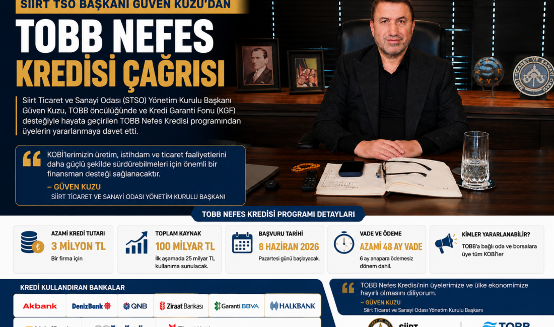 Siirt Ticaret ve Sanayi Odası (STSO) Yönetim Kurulu Başkanı Güven
