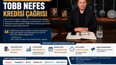 Siirt Ticaret ve Sanayi Odası (STSO) Yönetim Kurulu Başkanı Güven