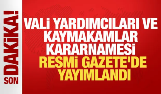 Cumhurbaşkanlığı tarafından yayımlanan Vali Yardımcıları ve Kaymakamlar Kararnamesi ile Siirt'te