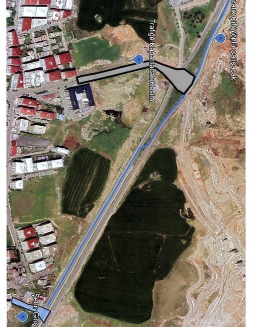 Yapımı devam eden Siirt-Pervari Yolu Projesi kapsamında, Polis Okulu bölgesinde