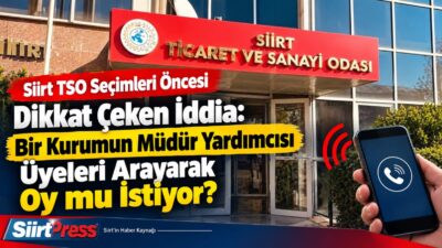 Siirt Ticaret ve Sanayi Odası’nda 1 Ekim 2026 tarihinde yapılacak