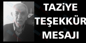 AÇIKGÖZ AİLESİNDEN TAZİYE TEŞEKKÜR MESAJI