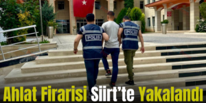 Ahlat Firarisi Siirt’te Yakalandı