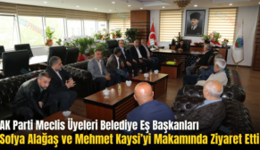 AK Parti Meclis Üyeleri Belediye Eş Başkanları Sofya Alağaş ve Mehmet Kaysi’yi Makamında Ziyaret Etti