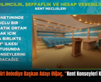 AK Parti Siirt Belediye Başkan Adayı Olğaç, “Kent Konseyleri Kuracağız”