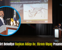 AK Parti Siirt Belediye Başkan Adayı Av. Ekrem Olgaç Projelerini Tanıttı