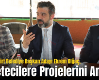 AK Parti Siirt Belediye Başkan Adayı Ekrem Olğaç, Gazetecilere Projelerini Anlattı