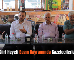AK Parti Siirt Heyeti Basın Bayramında Gazetecilerle Buluştu
