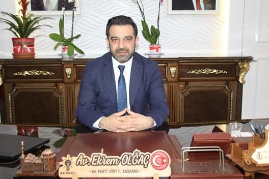 AK Parti Siirt İl Başkanı Av.Ekrem Olğaç, Ramazan Bayramı dolayısıyla