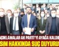 AK PARTİ SİİRT İL BAŞKANLIĞI’NDAN ÜÇ İSİM HAKKINDA SUÇ DUYURUSU