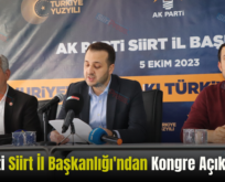 AK Parti Siirt İl Başkanlığı’ndan Kongre Açıklaması