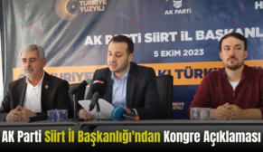 AK Parti Siirt İl Başkanlığı’ndan Kongre Açıklaması