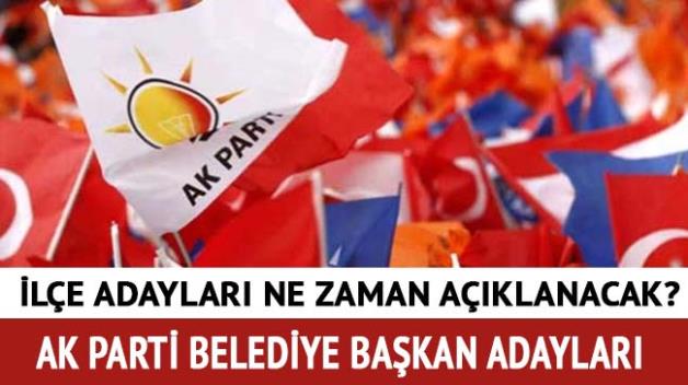 AK PARTİ İLÇE BELEDİYE BAŞKAN ADAYLARI BU HAFTA AÇIKLANIYOR