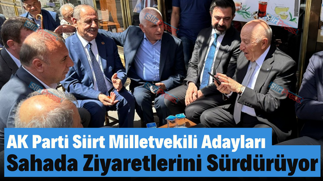 AK Parti Siirt Milletvekili Adayları Sahada Ziyaretlerini Sürdürüyor
