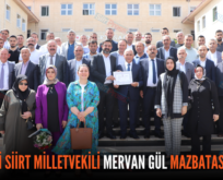 AK PARTİ SİİRT MİLLETVEKİLİ MERVAN GÜL MAZBATASINI ALDI