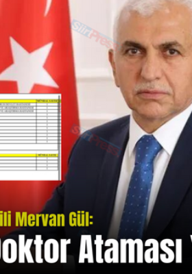 AK Parti Siirt Milletvekili Mervan Gül: “Siirt’e 16 Doktor Ataması Yapılacak”