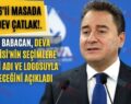 ALİ BABACAN, DEVA PARTİSİ’NİN SEÇİMLERE KENDİ ADI VE LOGOSUYLA GİRECEĞİNİ AÇIKLADI