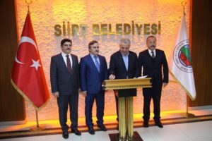 Bir dizi inceleme ve temaslarda bulunmak üzere Siirt’e gelen Ulaştırma
