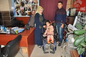 Siirt’in Pervari ilçesine bağlı Göl köyünde ikamet eden Hidrosefali doğuştan