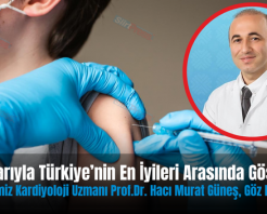 Başarılarıyla Türkiye’nin En İyileri Arasında Gösterilen Hemşehrimiz Kardiyoloji Uzmanı Prof.Dr. Hacı Murat Güneş, Göz Dolduruyor
