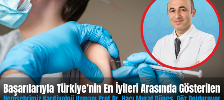 Başarılarıyla Türkiye’nin En İyileri Arasında Gösterilen Hemşehrimiz Kardiyoloji Uzmanı Prof.Dr. Hacı Murat Güneş, Göz Dolduruyor