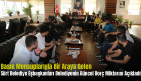 Basın Mensuplarıyla Bir Araya Gelen Siirt Belediye Eşbaşkanları Belediyenin Güncel Borç Miktarını Açıkladı!