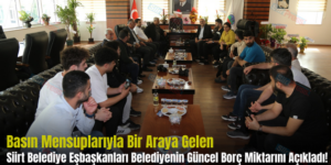 Basın Mensuplarıyla Bir Araya Gelen Siirt Belediye Eşbaşkanları Belediyenin Güncel Borç Miktarını Açıkladı!